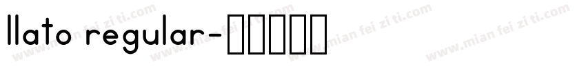 llato regular字体转换